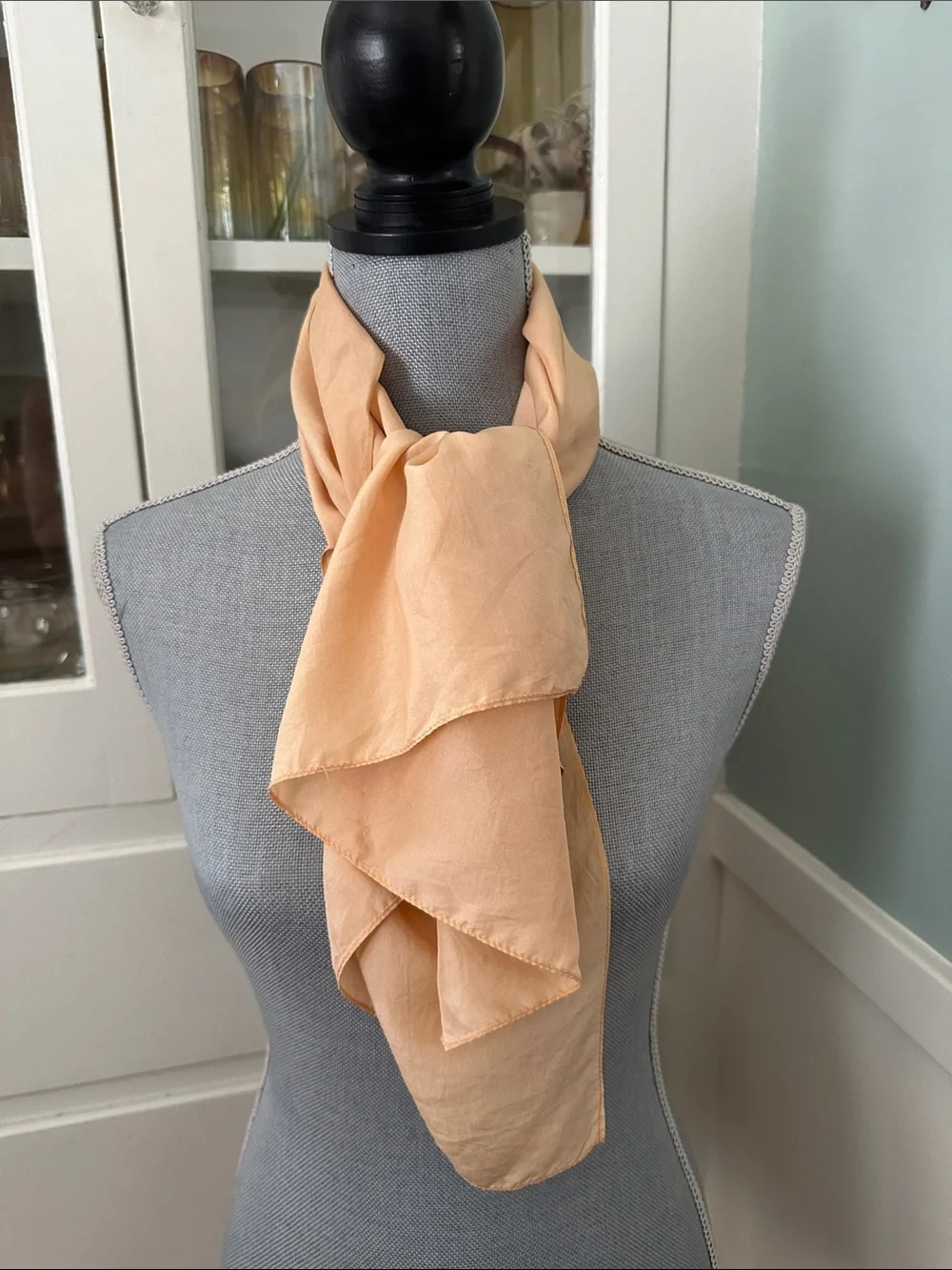 Vintage Peach Lightweight Women's Scarf cravat